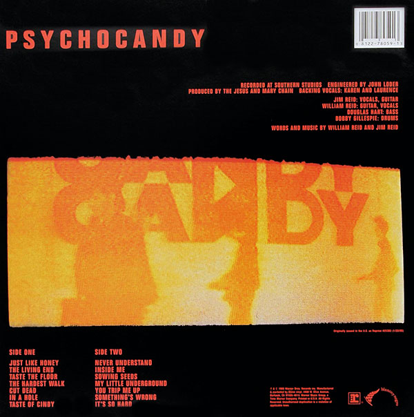 Jesus & Mary Chain: Psychocandy Alternate Format Discography
