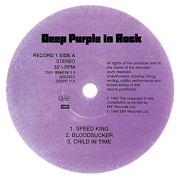 Deep Purple - In Rock - Gold - Audio Fidelity Collection - AFZ 051